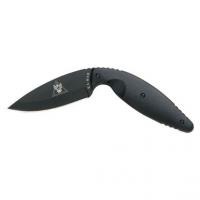 Ka-Bar 1482 TDI Law Enforcement 3.69" Fixed Drop Point Plain Japanese AUS-8A SS Blade Zytel Black Handle