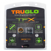 TruGlo TG-TG13BR1A TFX Tritium/Fiber Optic Green with White Outline Front Sight Nitride Fortress Frame for Beretta Px4 Storm