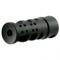 Spikes SBV1065 R2 5.56x45mm NATO Muzzle Brake 1/2"-28 tpi Black Nitride 416 Stainless Steel