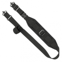 Grovtec US Inc GTSL133 QS Heavy Gunner Sling with 1.50" Push Button Swivels 3" W Adjustable Black for Rifle/Shotgun