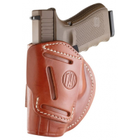 1791 Gunleather 4-Way IWB/OWB Size 06 Classic Brown Leather Belt Clip - 4WH6CBRR