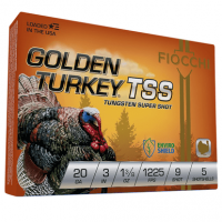 Fiocchi Golden Turkey TSS 20 Gauge 3" 1 3/8 oz 9 Shot 5 Per Box