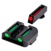 Truglo TG131G1 Brite-Site Fiber Optic Set Fits Glock 17/17L/19/22/23/24/26/27/33/34/35/38/39 Fiber Optic Red/Green Black Steel