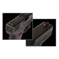 TruGlo TG-131S2 Fiber-Optic 3-Dot Set Red Front, Green Rear Nitride Fortress Frame for Sig P-Series with #6 Front & #8 Rear