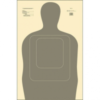 Action Target TQ15GRAY100 TQ-15 Training Target Silhouette Hanging Paper Target 24" x 45" 100 Per Box