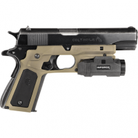 Recover Tactical CC3P0201 Frame Grip Tan Polymer Frame with Interchangeable Black & Tan Panels for Standard Frame 1911