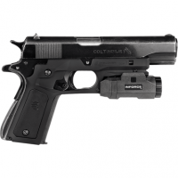 Recover Tactical CC3P0104 Frame Grip Black Polymer Frame with Interchangeable Black & Gray Panels for Standard Frame 1911