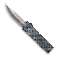 CobraTec Knives CFCTLWDNS Lightweight 3.25" OTF Drop Point Plain D2 Steel Blade/Carbon Fiber Aluminum Handle Includes Pocket Clip