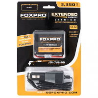 Foxpro EXTBATTCHGRAKE Extended Capacity Battery & Car Charger 11.1 Volt