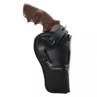 Galco SR44B Switchback Black Synthetic Holster w/Leather Top Belt Taurus 66 4" Ambidextrous Hand