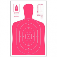 Action Target B27ERD100 B-27E High Visibility Silhouette Paper Target 23" x 35" 100 Per Box