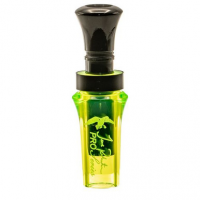 Duck Commander DCPROAC Pro Series Double Reed Duck Call Mallard Hen Acrylic Chartreuse/Black