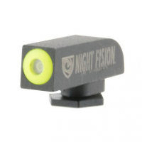 Night Fision GLK000001YGX Night Sight Front Square Top fits Glock Green Tritium w/Yellow Outline Black