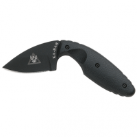 Ka-Bar 1480 TDI Law Enforcement 2.31" Fixed Drop Point Plain Japanese AUS-8A SS Blade Zytel Black Handle