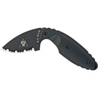 Ka-Bar 1481 TDI Law Enforcement 2.31" Fixed Drop Point Serrated Japanese AUS-8A SS Blade Zytel Black Handle