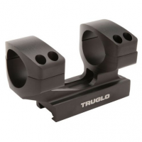 TruGlo TG-8964B Riser Mount Picatinny Black Hardcoat Anodized 30mm Tube Picatinny/Warne/Weaver