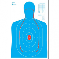 Action Target RCB27EQ100 B-27E and FBI Q Combination Silhouette Paper Target 23" x 35" 100 Per Box