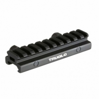 Truglo Riser Mount Picatinny 1" For AR-15 Style Black Matte Anodized Finish 2-Piece