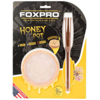 Foxpro HPCRYSTAL Honey Pot Friction Call Turkey Sounds Attracts Turkeys Natural Honey Locust Wood/Crystal