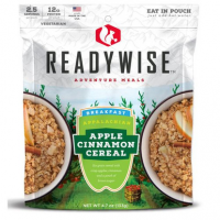 Wise Foods RW05-008 Outdoor Food Kit Appalachian Apple Cinnamon Cereal Breakfast Entree 6 Per Case 2.5 Servings Outdoor Camping Pouches