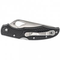 Spyderco BY03PSBK2 Cara Cara 2 Lightweight 3.75" Folding Drop Point Part Serrated 8Cr13MoV SS Blade/FRN Black Handle