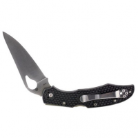 Spyderco BY03PBK2 Byrd Cara Cara 2 Lightweight 3.88" Folding Drop Point Plain 8Cr13MoV SS Blade /FRN Black Handle