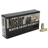 Nosler 51284 Match Grade 45 ACP 230 gr Jacketed Hollow Point (JHP) 50 Bx/ 10 Cs