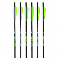 Carbon Express 52141 Piledriver Crossbolt Green 22" Carbon Fiber 6 Pack