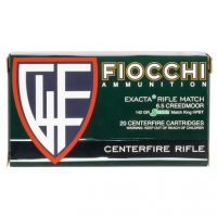 Fiocchi 65CMMKC Hyperformance 6.5 Creedmoor 140 gr Sierra MatchKing Hollow Point Boat-Tail 20 Bx/ 10 Cs