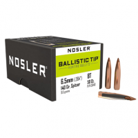 Nosler 26140 Ballistic Tip 6.5 Creedmoor .264 140 gr Spitzer Point/ 50 Per Box