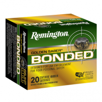 Remington Ammunition 29365 Golden Saber Bonded 40 S&W 180 gr Brass Jacket Hollow Point (BJHP) 20 Bx