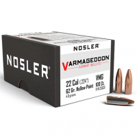 Nosler 35631 Varmageddon 22 Cal .224 62 gr Flat Base Hollow Point/ 100 Per Box