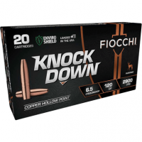 Fiocchi 65CMCHA Knock Down Enviro Shield 6.5 Creedmoor 120 gr Hollow Point 20 Per Box