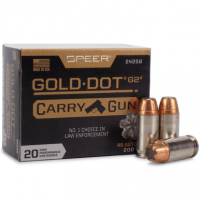 Speer Gold Dot Carry Gun 45 ACP +P 200 gr Hollow Point (HP) Handgun Ammo