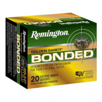 Remington Ammunition 29325 Golden Saber Bonded 45 ACP 185 gr Brass Jacket Hollow Point (BJHP) 20 Bx/ 25 Cs