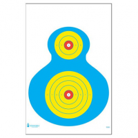 Action Target PRWB1100 High Visibility Fluorescent Silhouette Paper Target 19" x 25" 100 Per Box