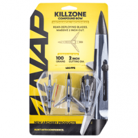 NAP NAP60997 Killzone Trophy Tip Rear Deploying Mechanical Broadhead 100 GR/ 3 Pack