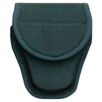 Bianchi 17390 Covered Cuff Case Standard Linked Handcuffs Black Basket Weave Accumold Hook & Loop 2.25"