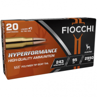 Fiocchi Hyperformance 243 Win 95 gr Super Shock Tip 20 Per Box