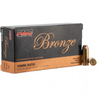 PMC Bronze 10mm Auto 200 gr Full Metal Jacket Truncated-Cone (TCFMJ) Handgun Ammo