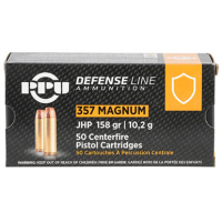 PPU Defense 357 Mag 158 gr Jacket Hollow Point - PPD357