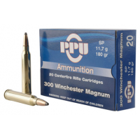 PPU Standard Rifle 300 Win Mag 180 gr Soft Point - PP3003