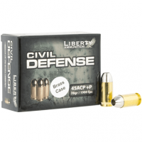 Liberty Ammunition Civil Defense 45 ACP +P 78 gr Lead-Free Fragmenting Hollow Point (LFFHP) Handgun Ammo