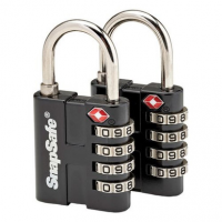 SnapSafe TSA Approved Padlocks - 2 Pack