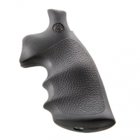 Hogue 19002 Monogrip with Finger Grooves Conversion Grip S&W K/L Frame w/Round Butt Rubber Black