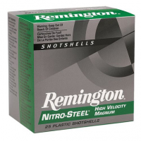 Remington Ammunition 20654 Nitro Steel 12 Gauge 2.75" 1 1/4 oz 2 Shot 25 Bx/ 10 Cs