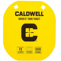 Caldwell C AR500 8" Gong, 0.38" Thick Hanging Yellow Metal Target - 1116703