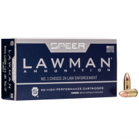 Speer Ammo 53824 Lawman Clean Fire 9mm Luger 124 gr Total Metal Jacket (TMJ) 50 Bx Ammo