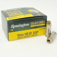 Remington Golden Saber Defense 10mm Auto 180 gr Brass Jacket Hollow Point (BJHP) Handgun Ammo