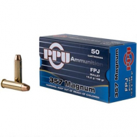 PPU Handgun 357 Mag 158 gr Flat Point Jacketed - PPH357MF